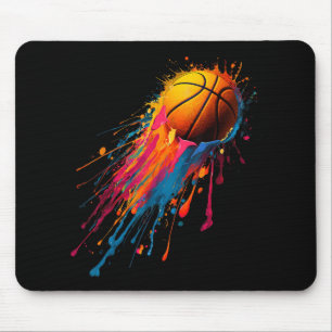 Cool Birthday Colourful Tie Dye Colour Paint Splas Mouse Mat