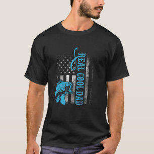 Cool Birthday For Dad Loves Fishing Daddy Father T-Shirt
