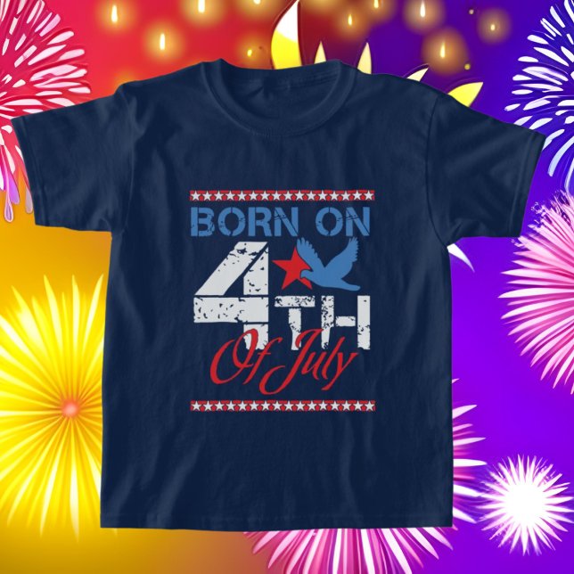 cool Birthday July 4th unisex T-Shirt  (Creator Uploaded)