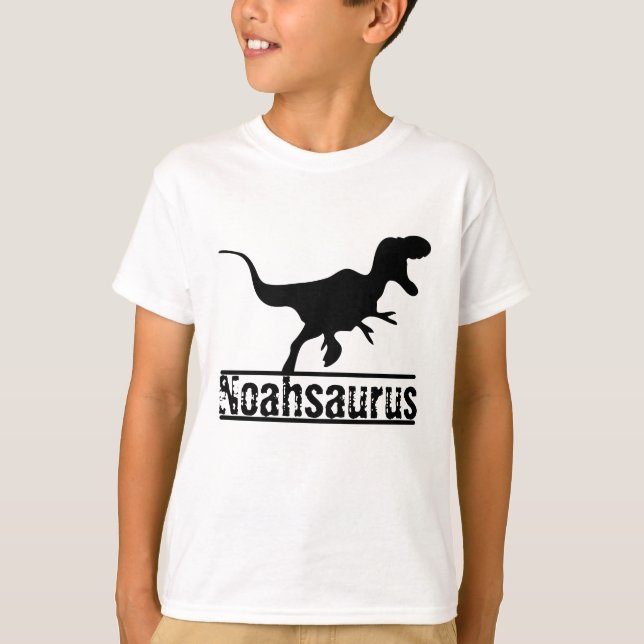 Cool Birthday Personalised  Dinosaur Shirt design (Front)