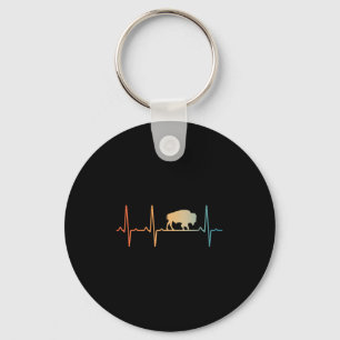 Cool Bison Design For Men Women Kids Buffalo Bison Key Ring
