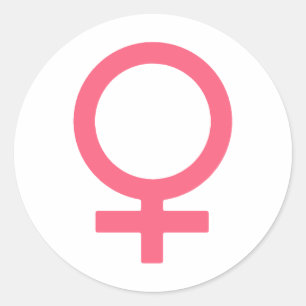 Cool Bittersweet Venus Symbol Classic Round Sticker