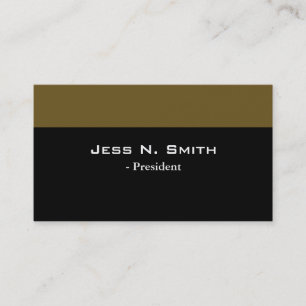 Cool black and gold simple business cards. card
