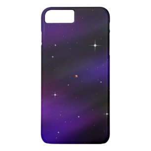 Cool Black and Purple Spacescape Art iPhone 8 Plus/7 Plus Case