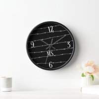 Cool black and white barbed wire pattern Monogram