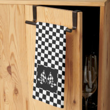Cool Black And White Chequered Flag Pattern