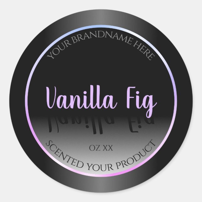 Cool Black and White Product Labels Luminous Frame (Front)