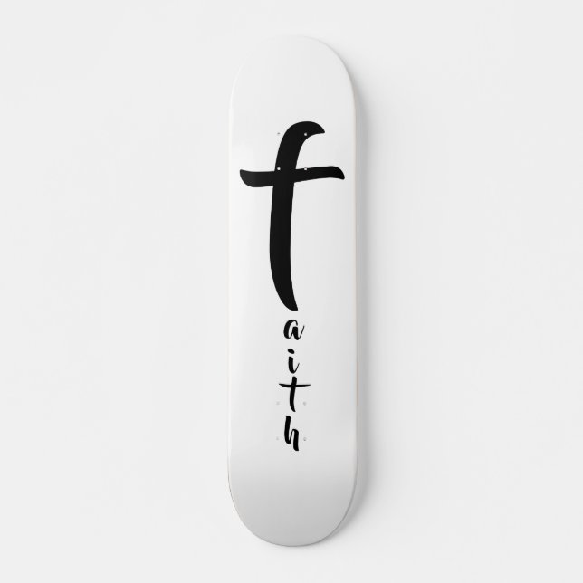 Cool Black and White Skateboard (Front)
