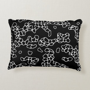 COOL Black and White Unique Abstract Pattern Decorative Cushion