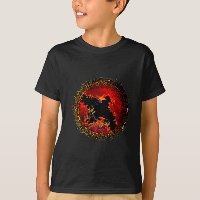 Cool Black Bat Animal T-Shirt (Front)