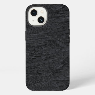 Cool black burnt wood texture iPhone 13 case