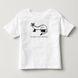 Cool Black-footed FERRET -Prairie dog hunter -  Toddler T-Shirt