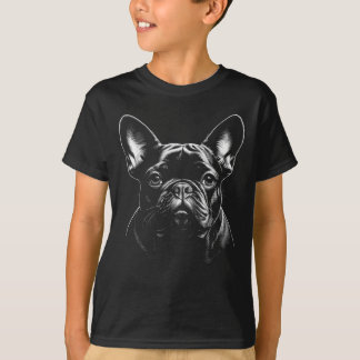 Cool Black French Bulldog Frenchie Boys T-Shirt