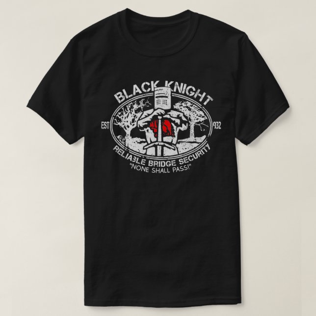 Cool   Black Knight Bridge Security  T-Shirt (Design Front)