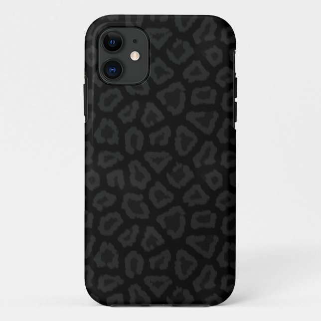 Cool Black Leopard Print iPhone 5 Case (Back)