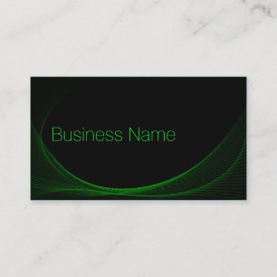 Cool Black & Lime Green Wireframe - Business Card