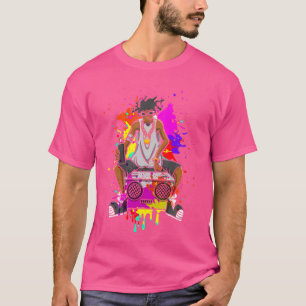 Cool Black Men Hip Hop T-Shirt