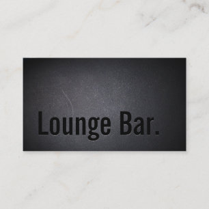 Cool Black Out Lounge Bar Business Card