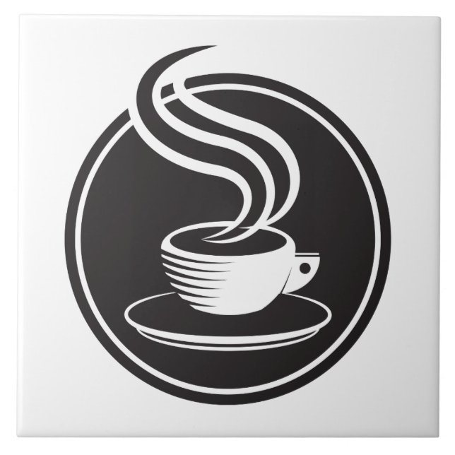 cool black white coffee kitchen tile (Front)