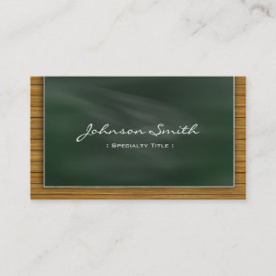 Cool Blackboard Chalkboard - School Teacher Business Card