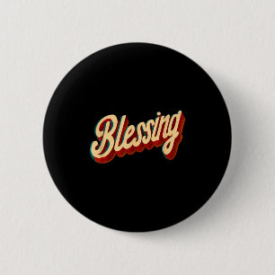 Cool Blessing Emblem For Boys And Girls  6 Cm Round Badge