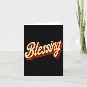 Cool Blessing Emblem For Boys And Girls Card