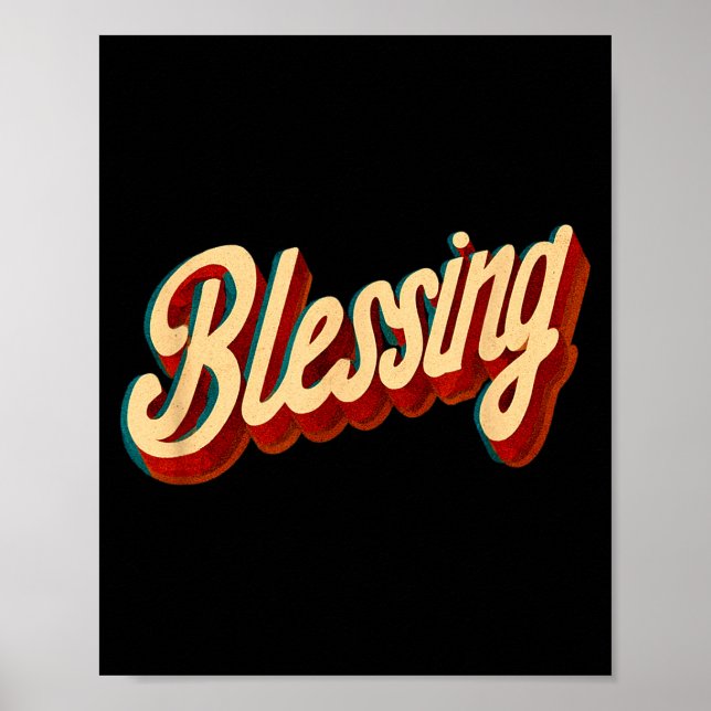 Cool Blessing Emblem For Boys And Girls  Poster (Front)