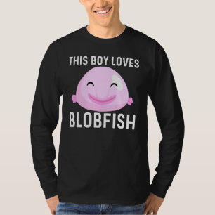 Cool Blobfish Design For Boy Kids Fishermen Fish S T-Shirt