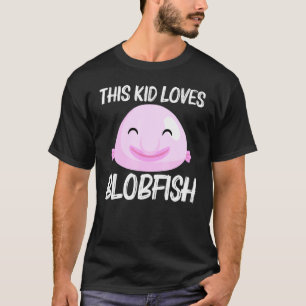 Cool Blobfish Design For Kids Boys Fishermen Fish T-Shirt