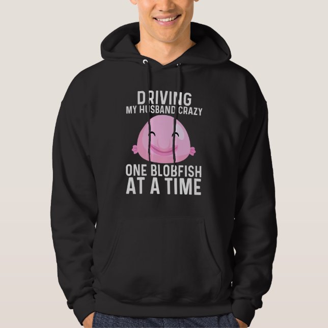 Cool Blobfish Design For Women Mum Fishermen Fish  Hoodie (Front)
