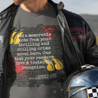 Cool Blood Spatter Your Crime Book Quote