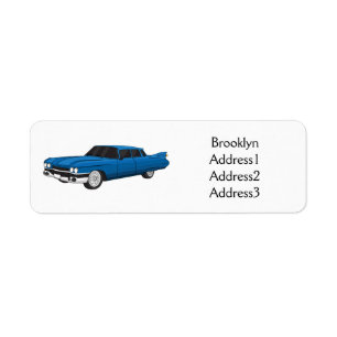 Cool blue 1959 classic car