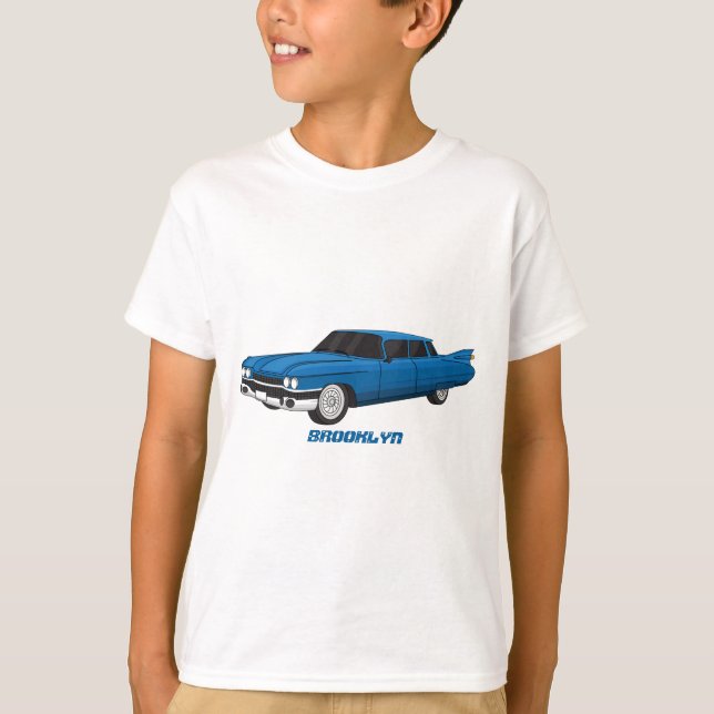 Cool blue 1959 classic car T-Shirt (Front)