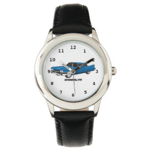Cool blue 1959 classic car watch