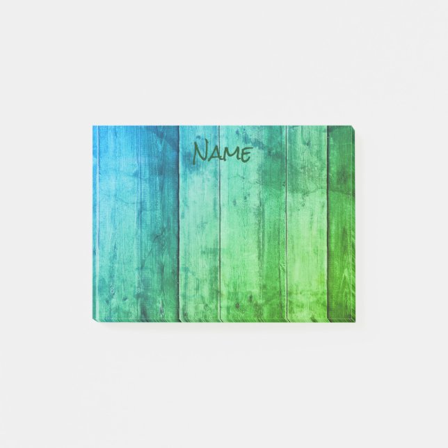Cool Blue and Green Post-it Notes (Front)