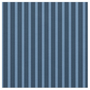 Cool Blue and Navy Stripes Fabric