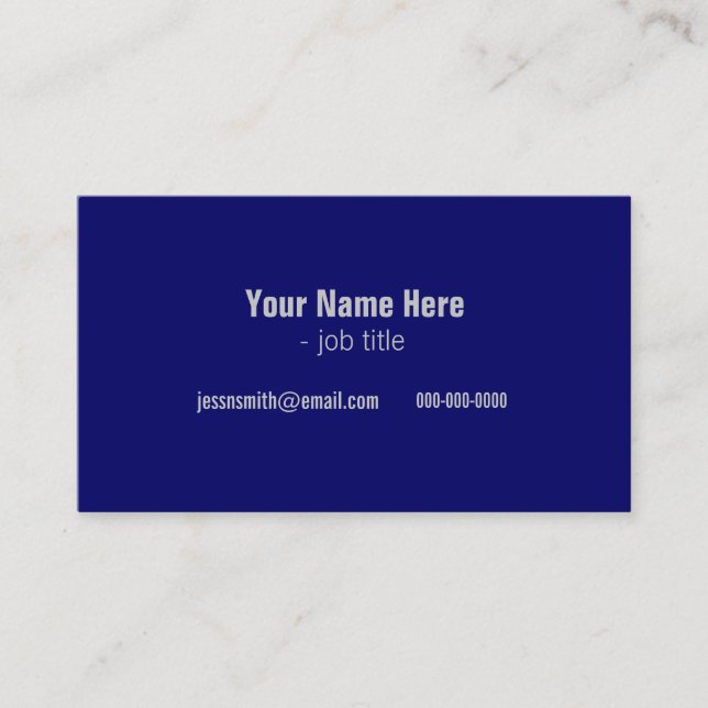 cool blue and white modern profile cards (Front)