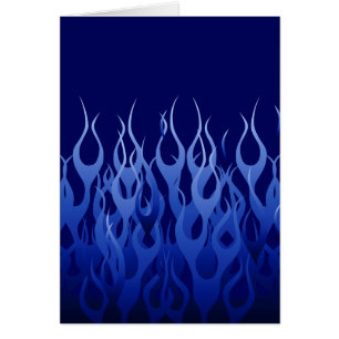 Cool Blue Automotive Racing Flames