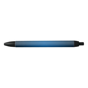 Cool Blue-Black Grainy Vignette Black Ink Pen
