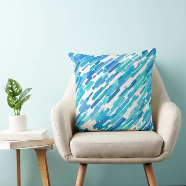 Cool Blue Blue Teal Marine Cushion (Chair)