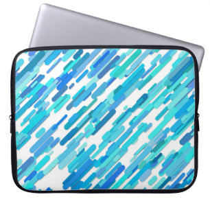 Cool Blue Blue Teal Marine Laptop Sleeve