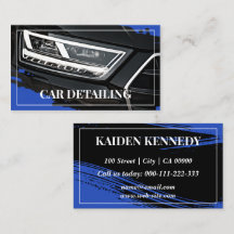 Cool Blue Car Service Detailing Photo Template