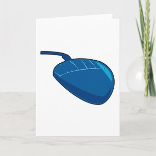 Cool Blue Computer Mouse Tech Card