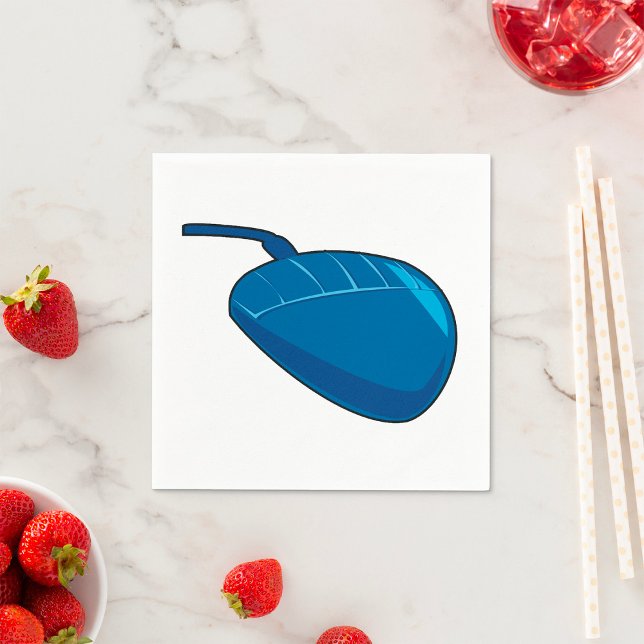 Cool Blue Computer Mouse Tech Napkin (Creator Uploaded)