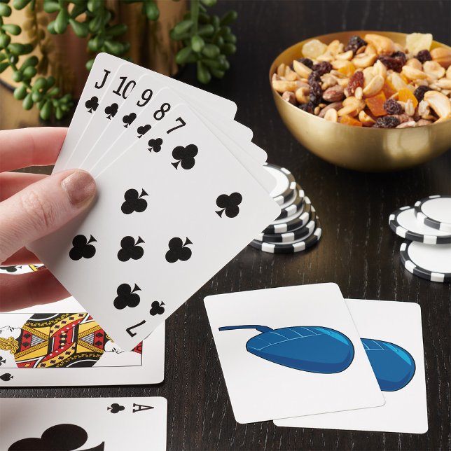 Cool Blue Computer Mouse Tech Playing Cards (Creator Uploaded)