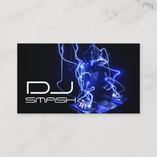Cool Blue DJ Music Business Card