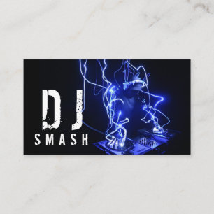 Cool Blue DJ Music Business Card