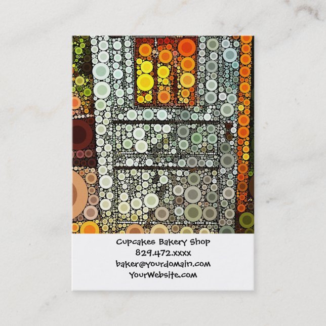 Cool Blue Door Southwestern Courtyard Wooden Door Business Card (Front)