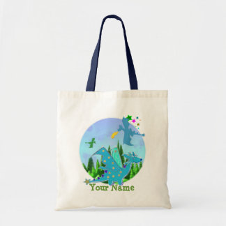 Cool Blue Dragon Tote Bag