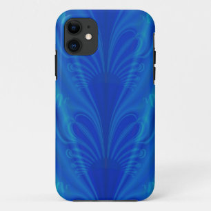 Cool Blue Fractal Iphone Case